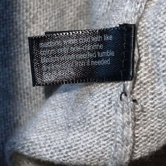 THE LIMITED Grey 3/4 Sleeve Lace Back Sweater-XS - Picture 9 of 10